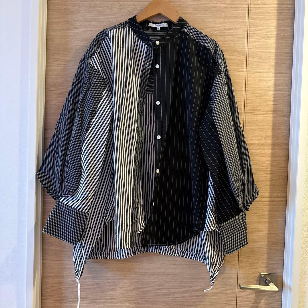 UN3D.アンスリードユニゾン ストライプ柄シャツ 36
