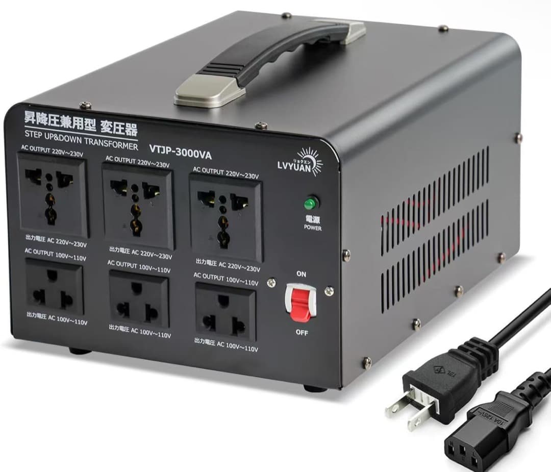 変圧器 VTP-3000VA 100V/110V-220V/240V