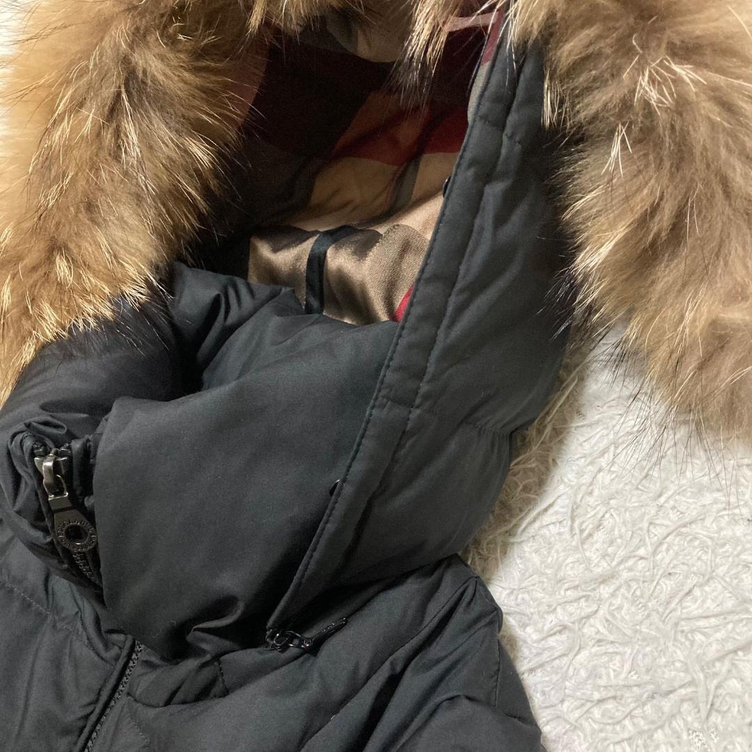 17159✨ブルーレーベルクレストブリッジ M ファー チェック ダウン