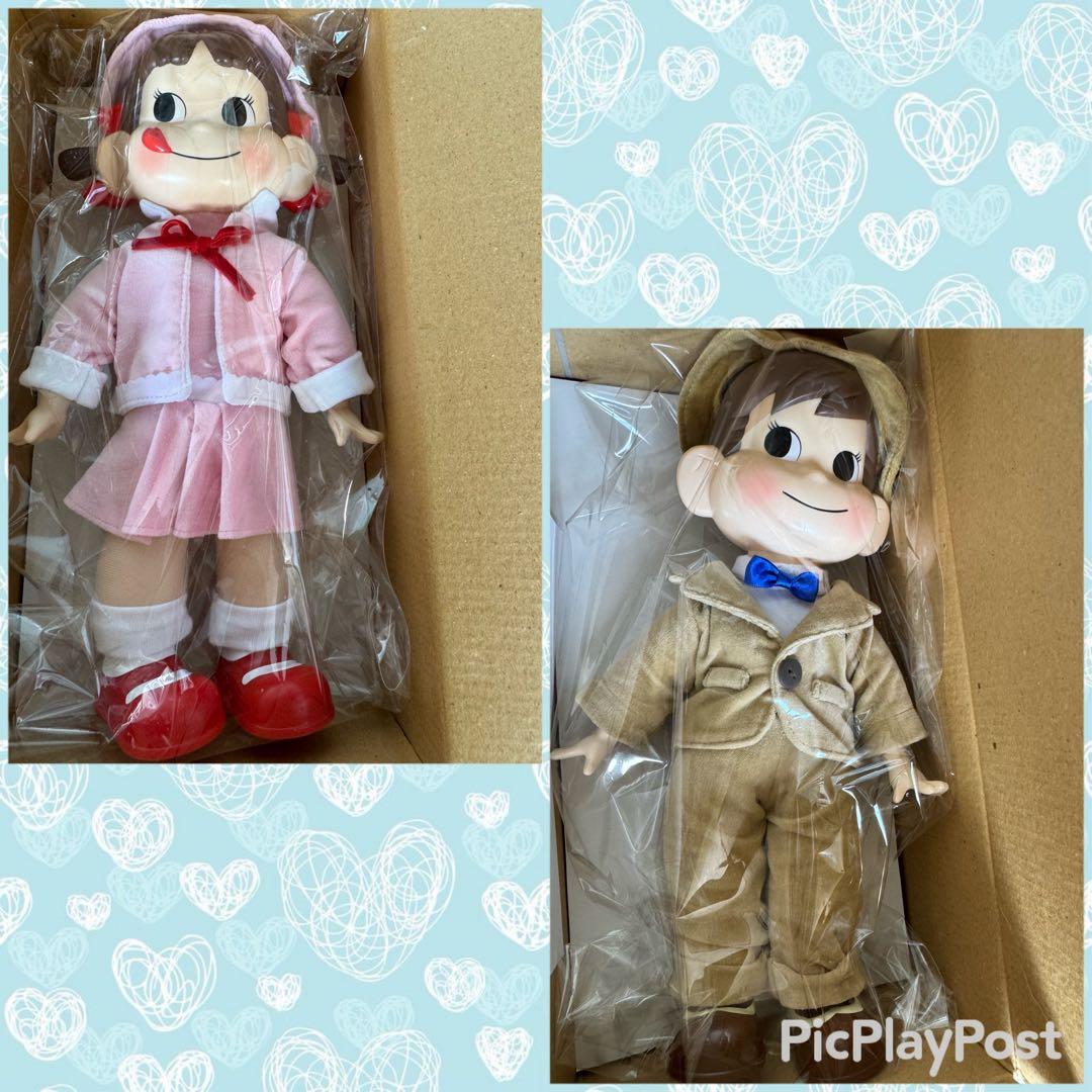 希少品　モダンなペコちゃん　ポコちゃん人形セット　非売品