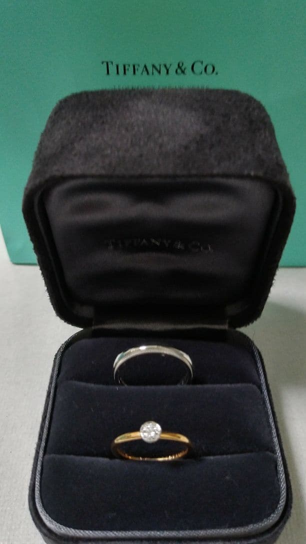〔中吉 出品〕新品TIFFANYリング　男性女性セット　個別でも販売可！