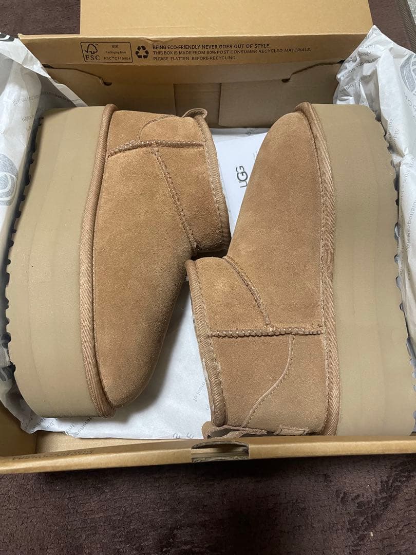 UGG ムートンブーツ 厚底5cm
