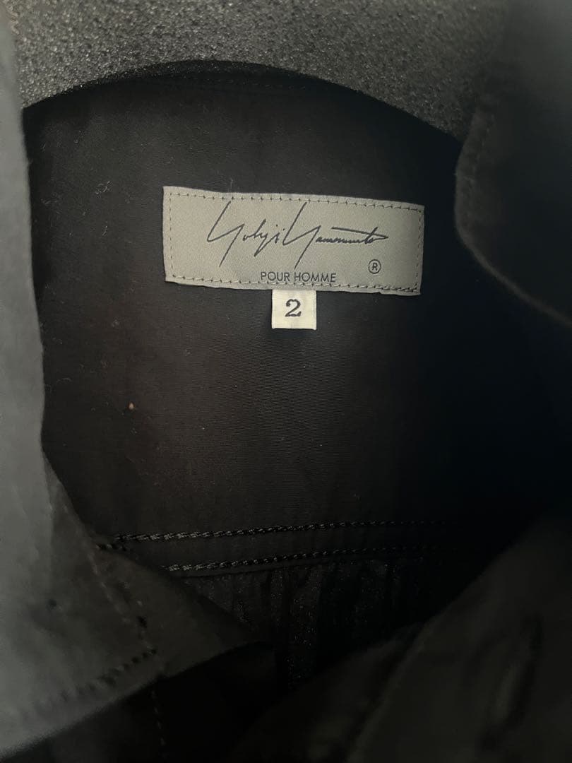 未使用】ヨウジヤマモト タグあり新品 スタンドカラー二重シャツ