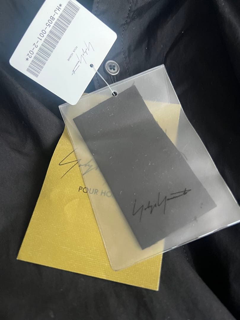 未使用】ヨウジヤマモト タグあり新品 スタンドカラー二重シャツ