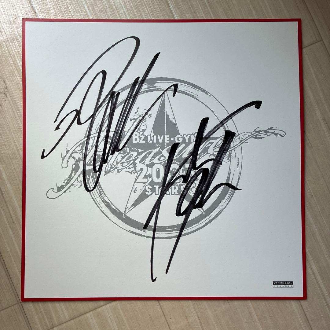 B'z pleasure 2023 STARS サイン色紙
