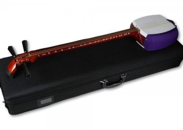 初心者向け★お稽古用 津軽三味線 ハードケース付き★本体 譜尺（勘所）シール付き