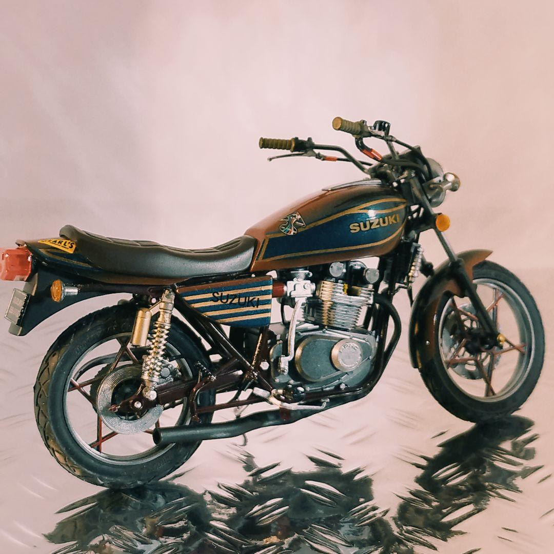 アオシマ1/12 SUZUKI GS400E 組み立て済み バイクプラモデル - メルカリ
