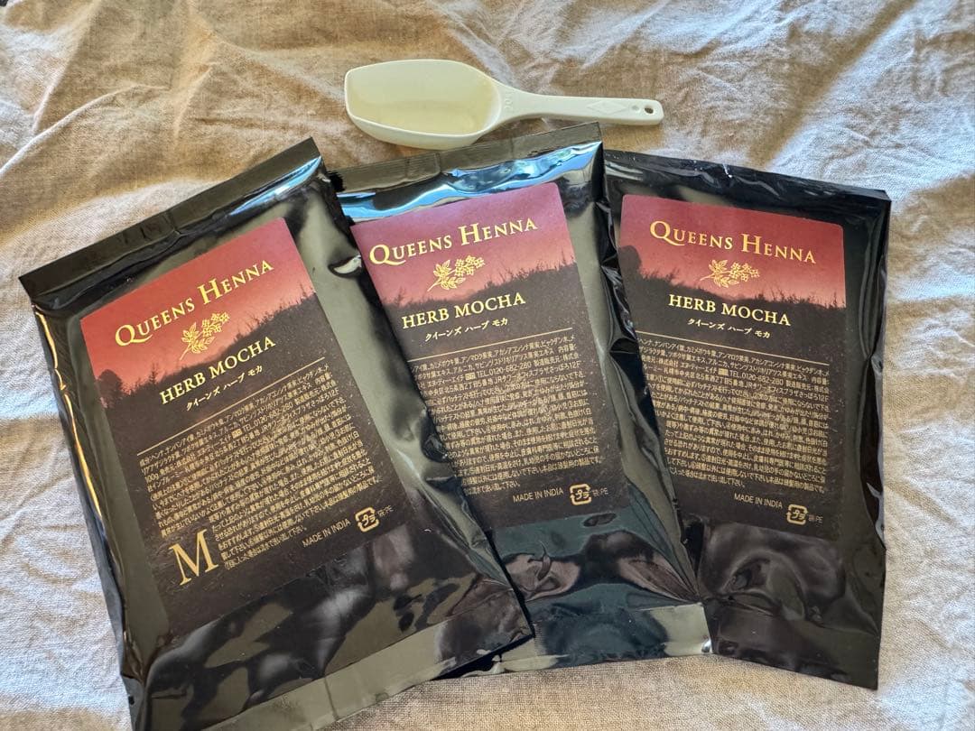 QUEENS HENNA クイーンズヘナ　ハーブモカ3パックセット