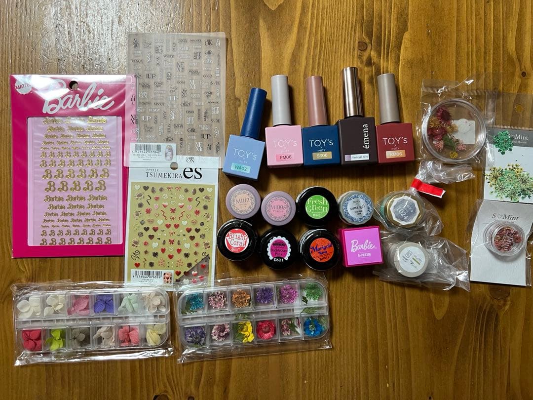 ジェルネイル ドライフラワー ネイルシールセット