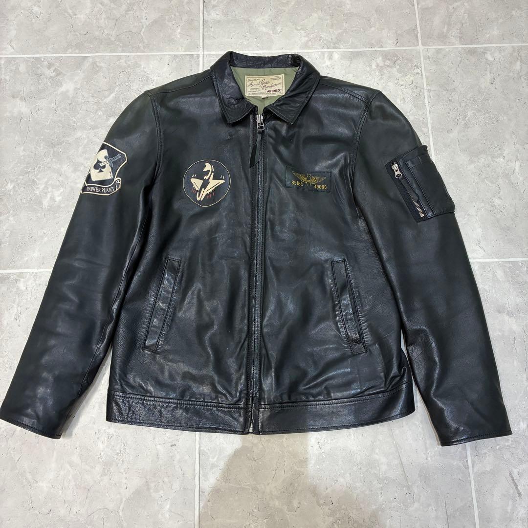h*t様 ラムレザージャケット　アヴィレックス　AVIREX　ブルゾンジャケット