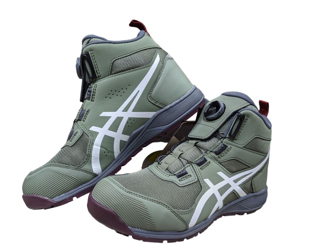 ASICS　安全靴　ライケングリーン×ホワイト　27cm×2