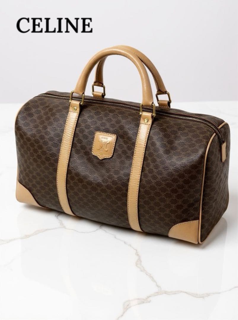 ✨CELINE セリーヌ マカダム ボストンバッグ 旅行鞄 ヴィンテージ