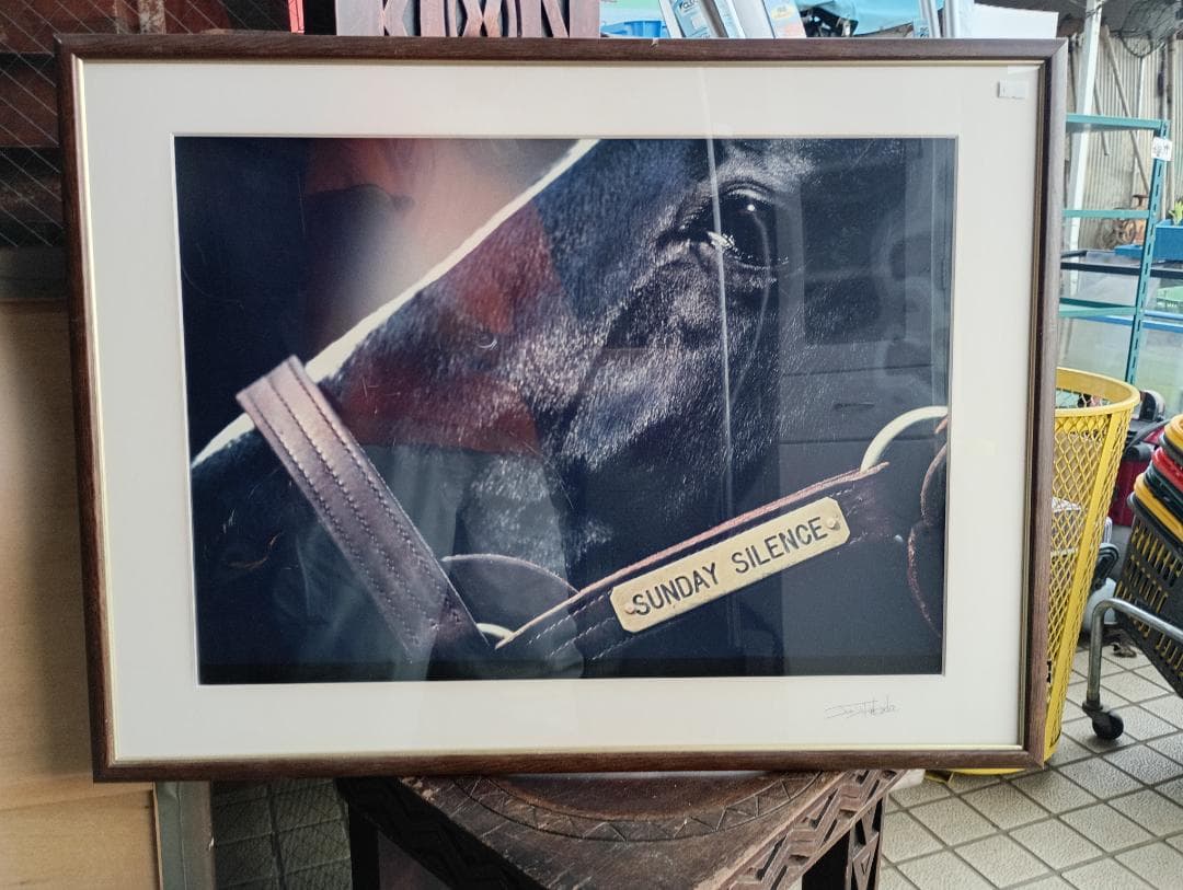 １９８５）サンデーサイレンス (Sunday Silence)写真額　競馬関係 1985）サンデーサイレンス (Sunday Silence)写真額 競馬関係 1985