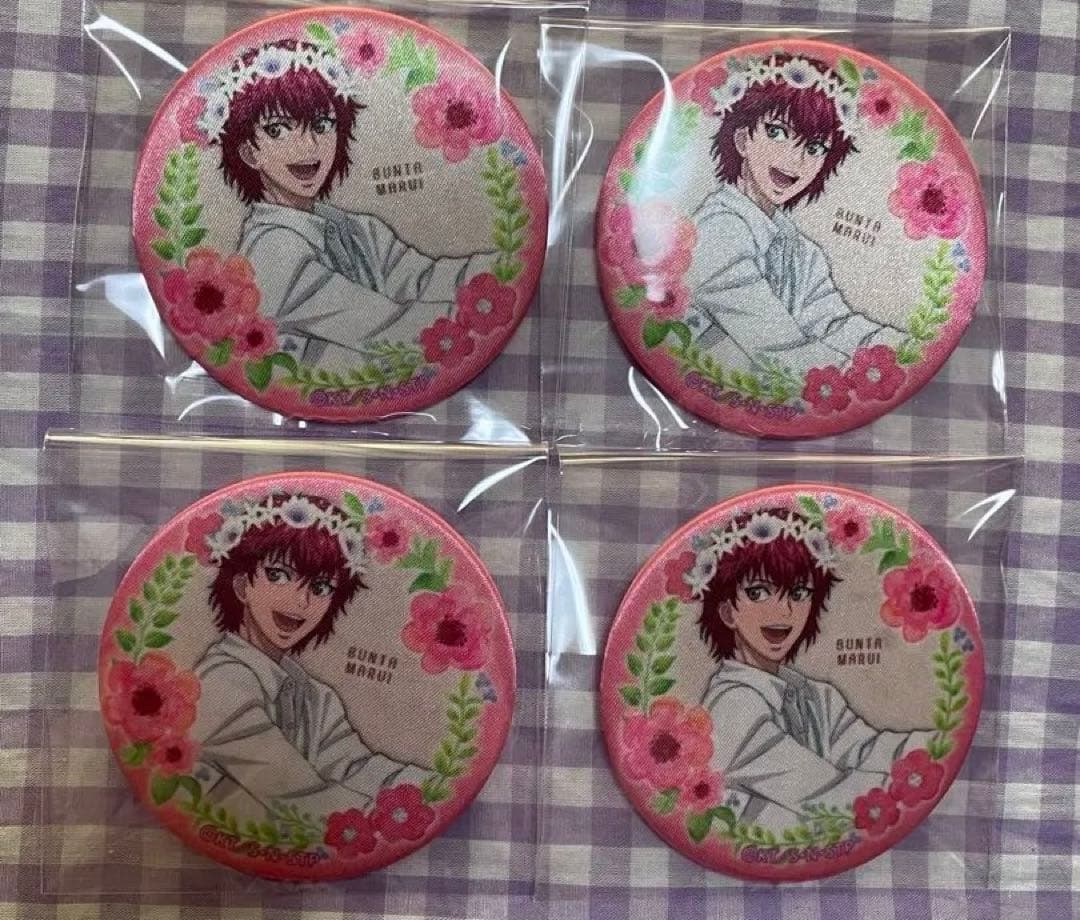 テニスの王子様　丸井ブン太　缶バッジ　4個セット