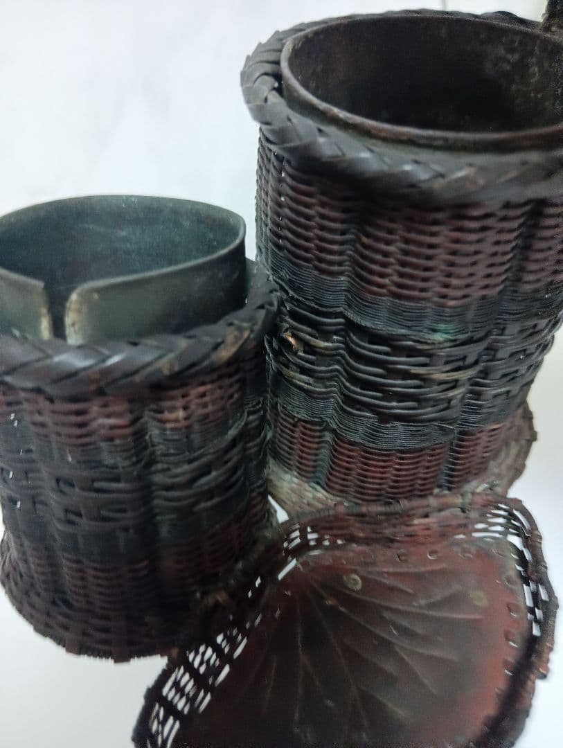 江戸時代武家旧家蔵出古銅製編込み細工茶道具置物アンティーク飾りコレクション 国宝写し 青銅酒器『春秋趙卿鳥尊』 | 東京書芸館公式通販ウェブサイト