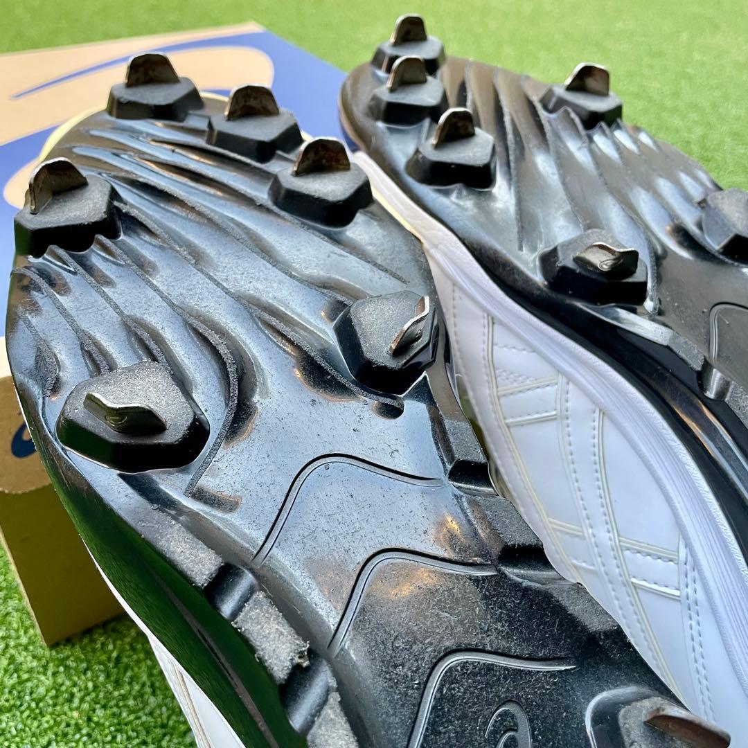 asics オーダースパイク白 (投手用)30.5cm (未使用インソール付き)