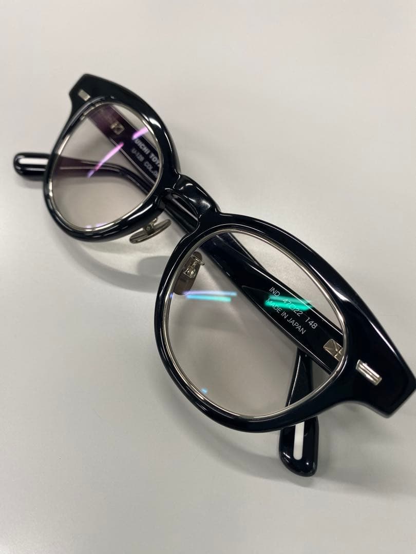 【YUICHI TOYAMA】 U-128 （Black/Silver）メガネ