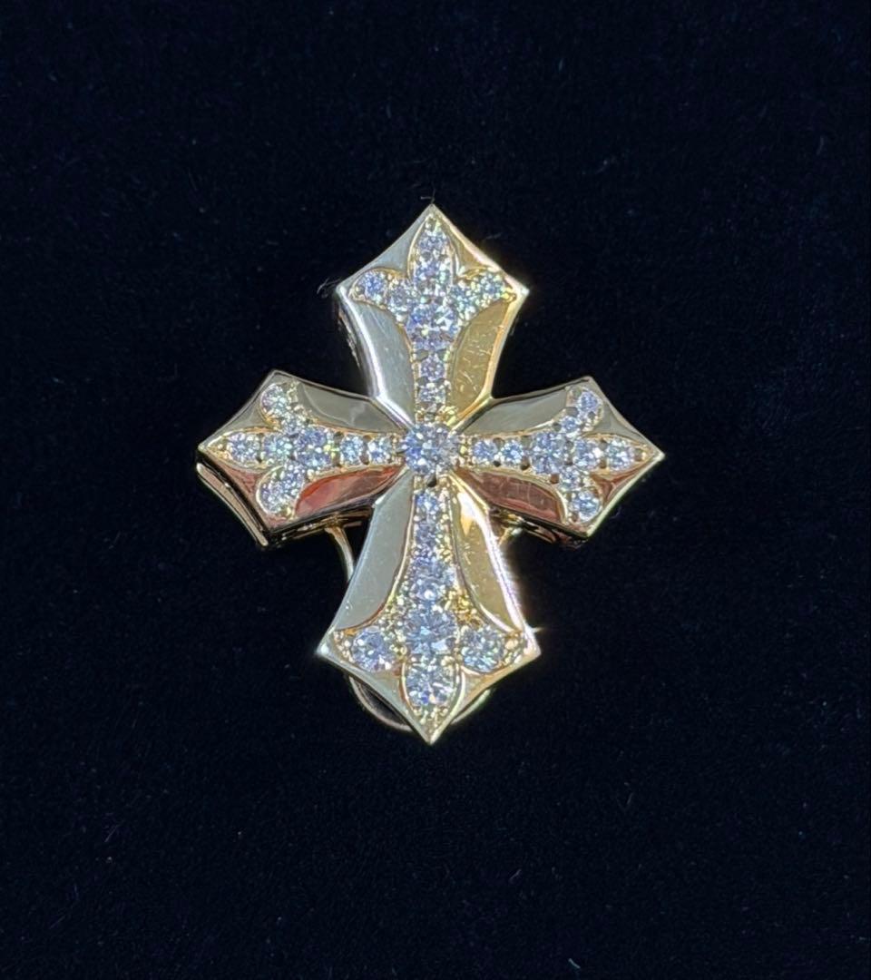 重量6.3g ゆきざき ダブルトップ k18 YG ペンダント ノンブル