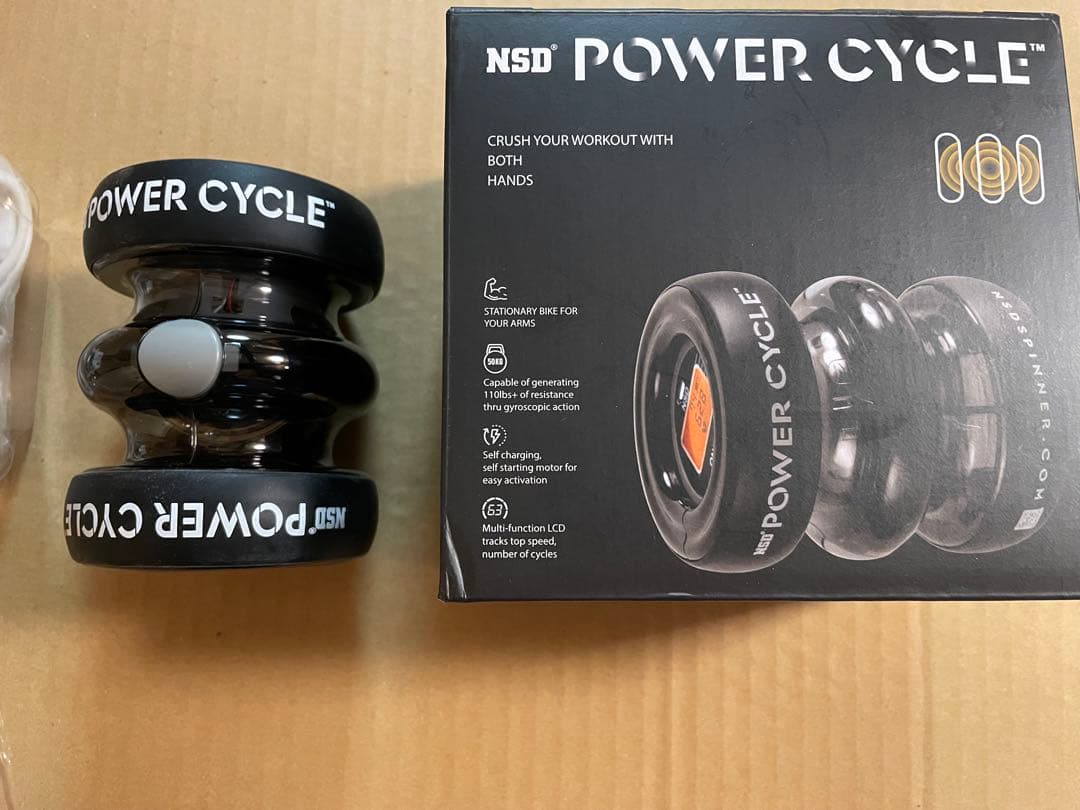 自動回転スタート NSD スピナー　パワーサイクル　握力　前腕　リスト