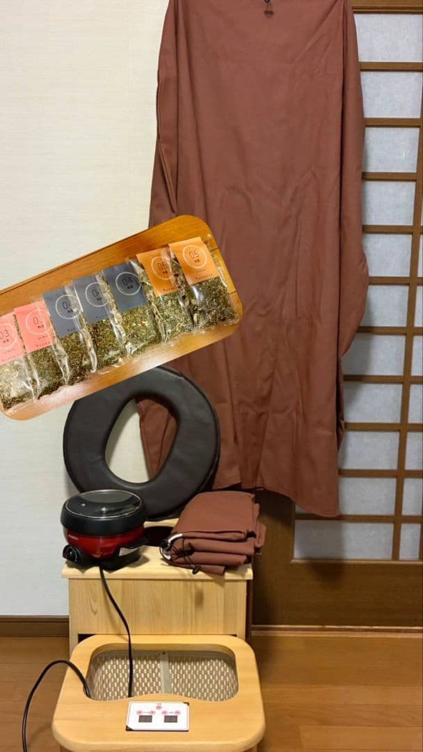 【お値下げしました 】よもぎ蒸し6点セット よもぎパック７袋付き