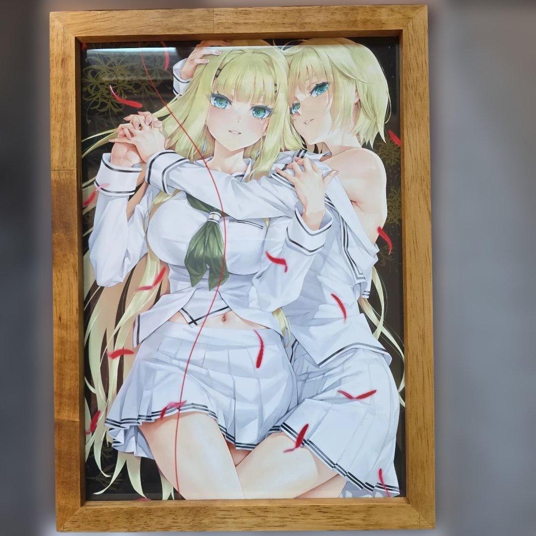 八宝備仁くじ A-2.覡夕莉、覡夕摩 A4高級複製原画