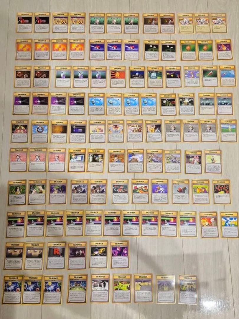 ポケモンカード　旧裏　トレーナーカード　まとめ売り　109枚