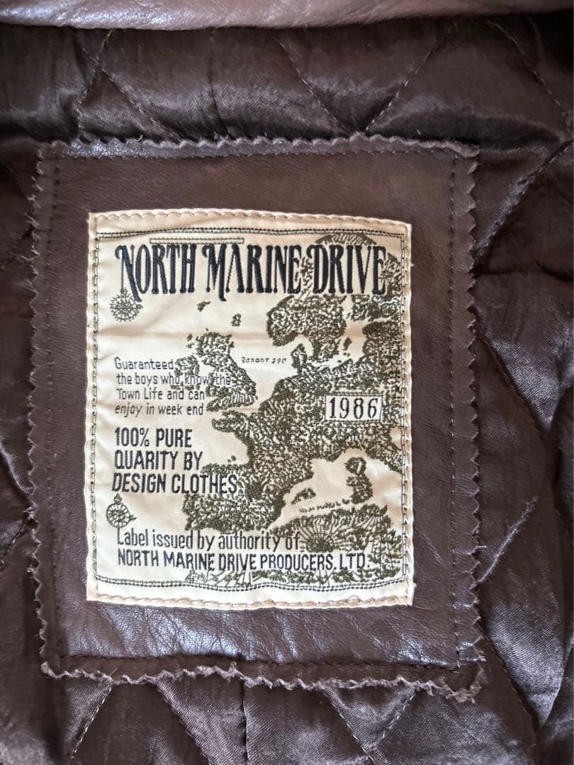 NORTH MARINE DRIVE レザーコート45rpmノースマリンドライブ - メルカリ
