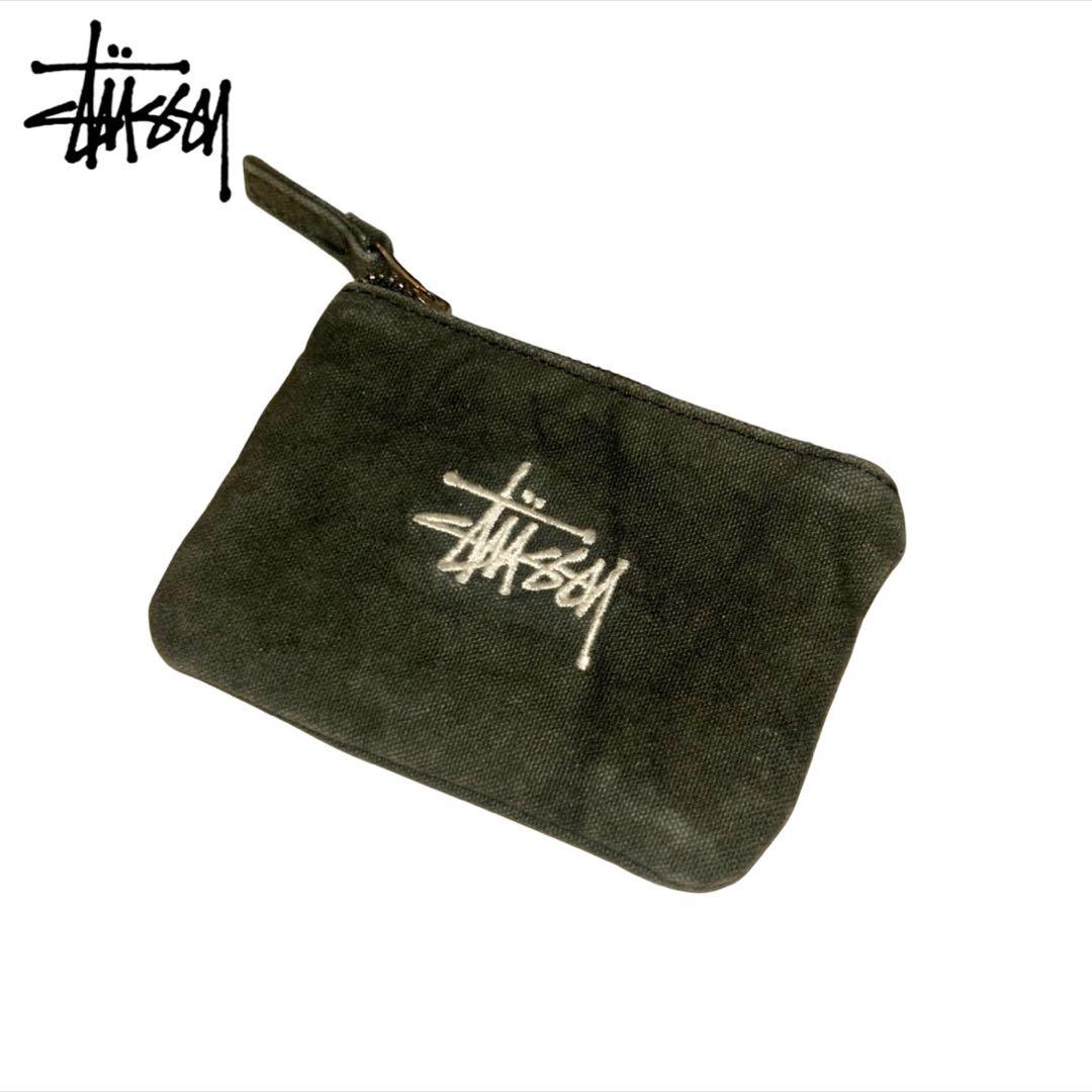 【即完売】STUSSY ケース　canvas coin pouch 刺繍
