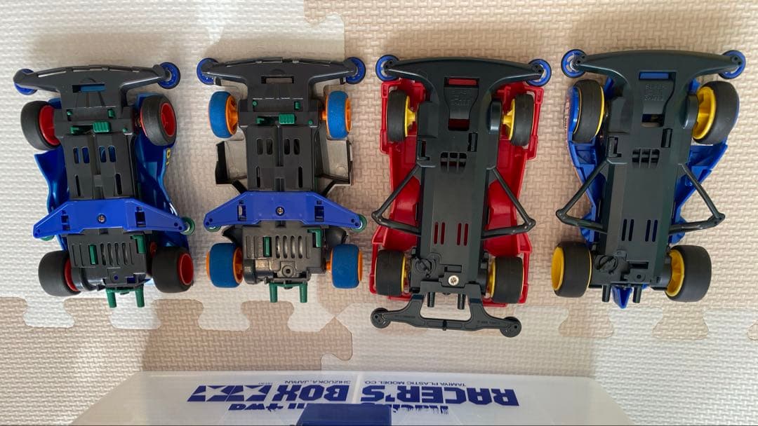 当時物】ミニ四駆 まとめ売り 11台セット レッツ&ゴー世代 ボックス付