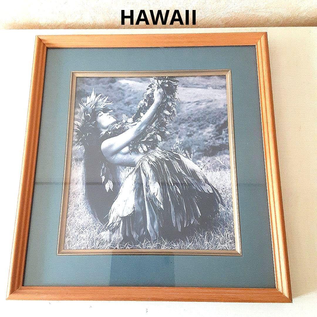 50's アメリカ モザイクタイル 絵画 額 ビンテージ ハワイ