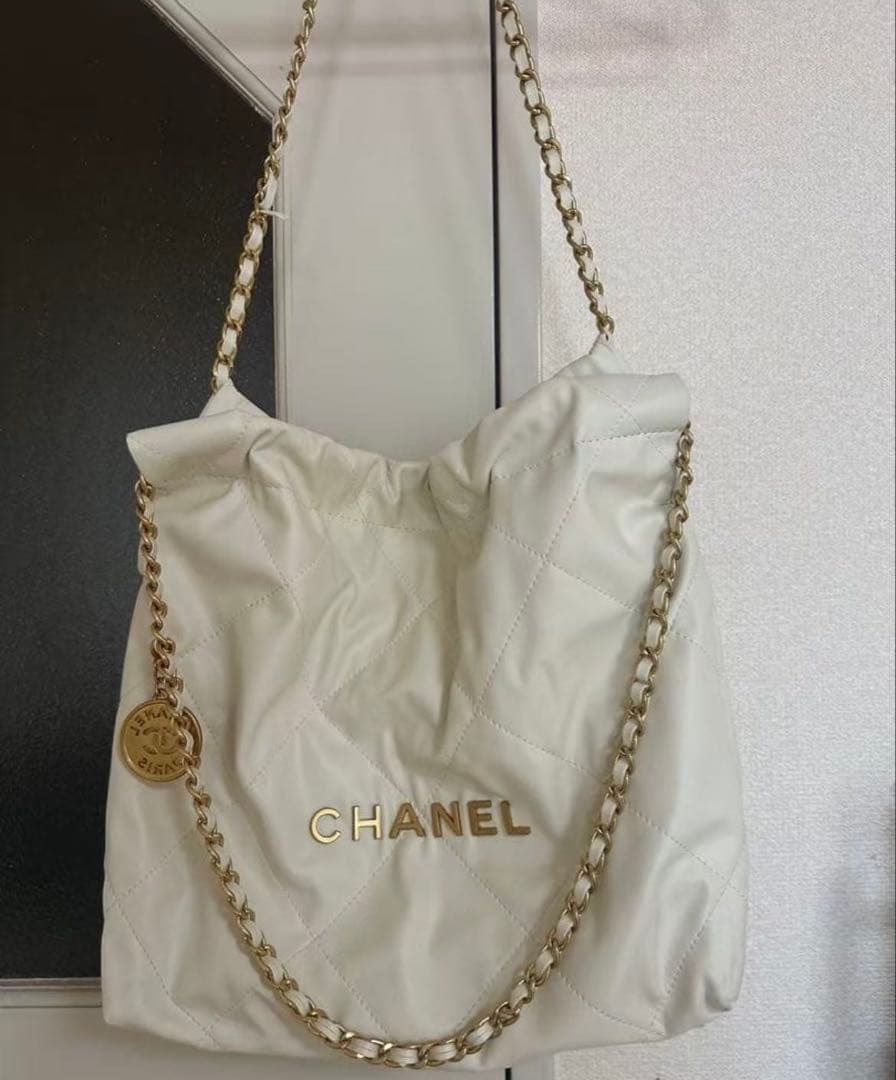 CHANELシャネル キルティングバッグ トートバッグ22bag 《ノベルティ