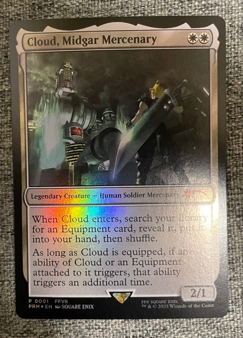 MTG ミッドガルの傭兵、クラウド 統率者 海外限定版