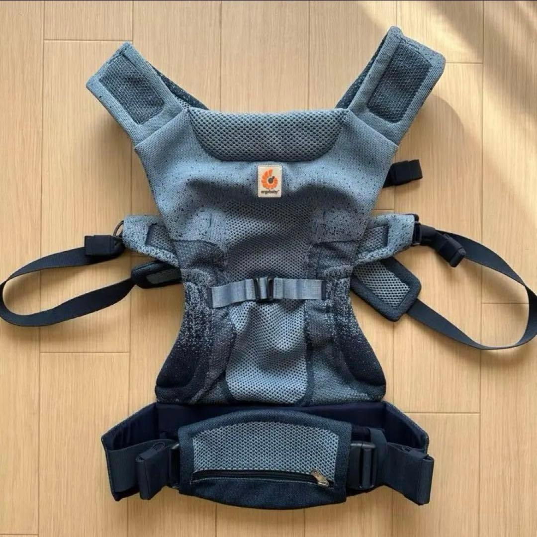 レア: ニット素材　エルゴベビー　エアルーム　グレー