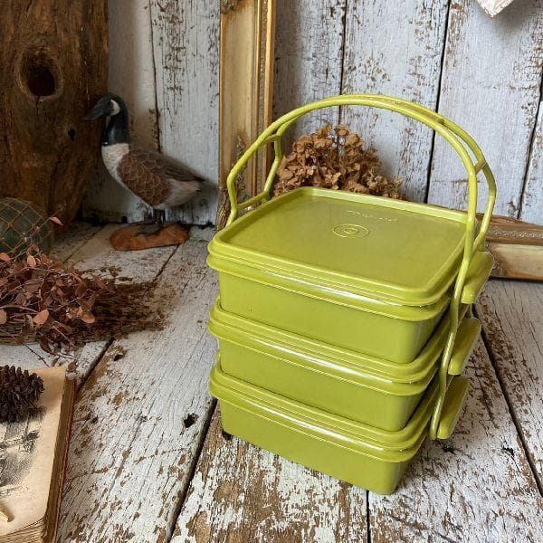 ヴィンテージ*タッパーウェア*ピクニック 3段重 トリオセット*保存容器