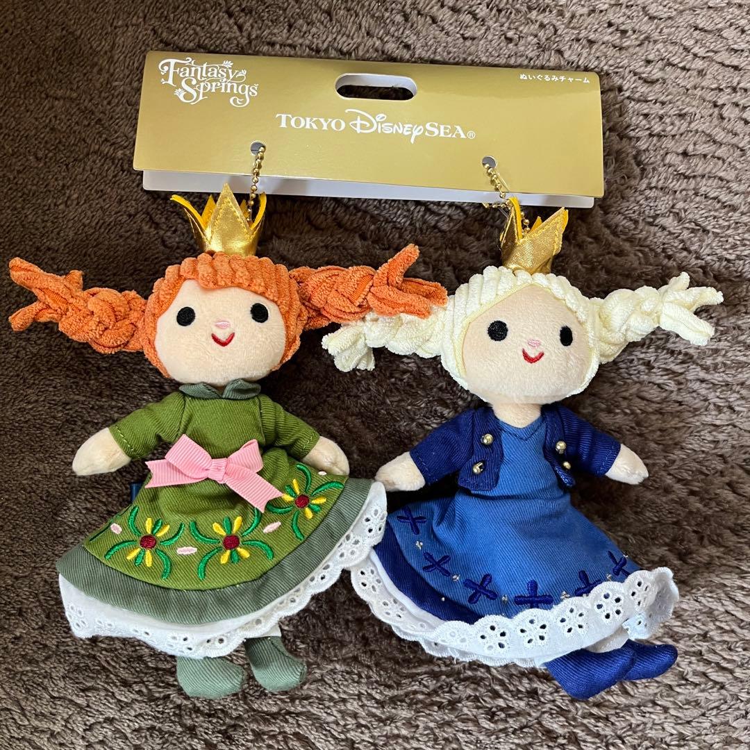 ディズニー ファンタジースプリングス アナ雪 ぬいぐるみチャーム アナ