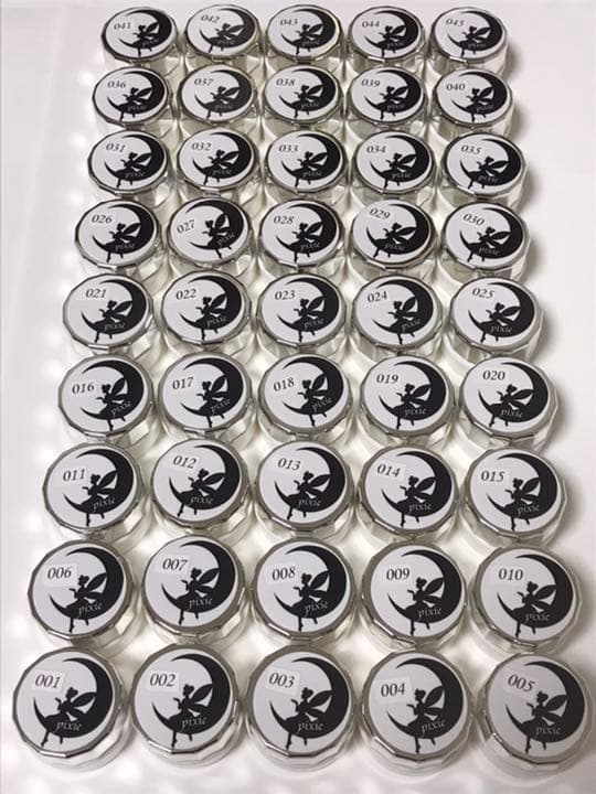 【カラーチャート付き】pixie gel カラージェル#001〜#045