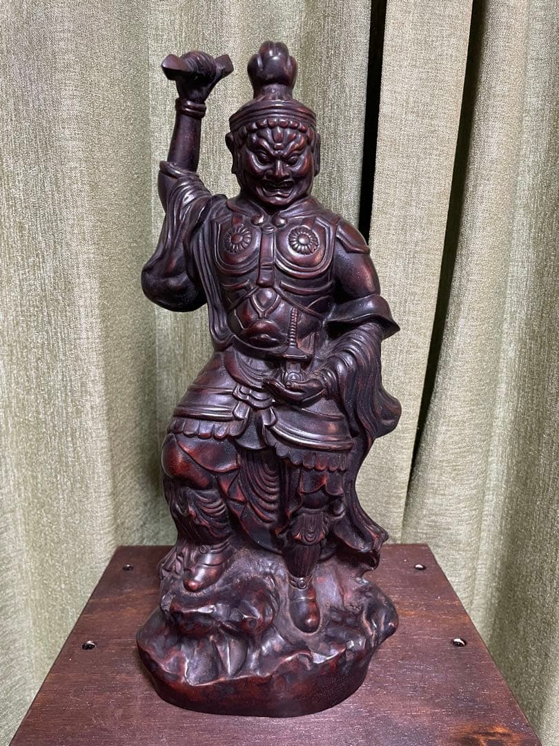 毘沙門天立像 金属製