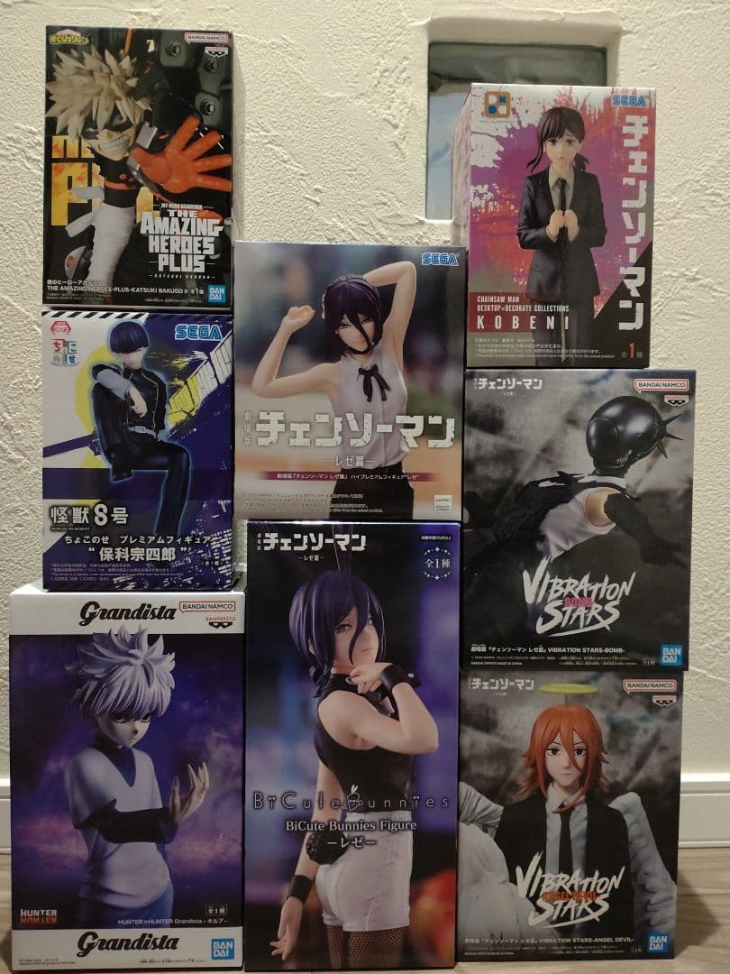 未開封フィギュア　レゼ バニー　ボム天使の悪魔VIBRATION　爆豪勝己　他