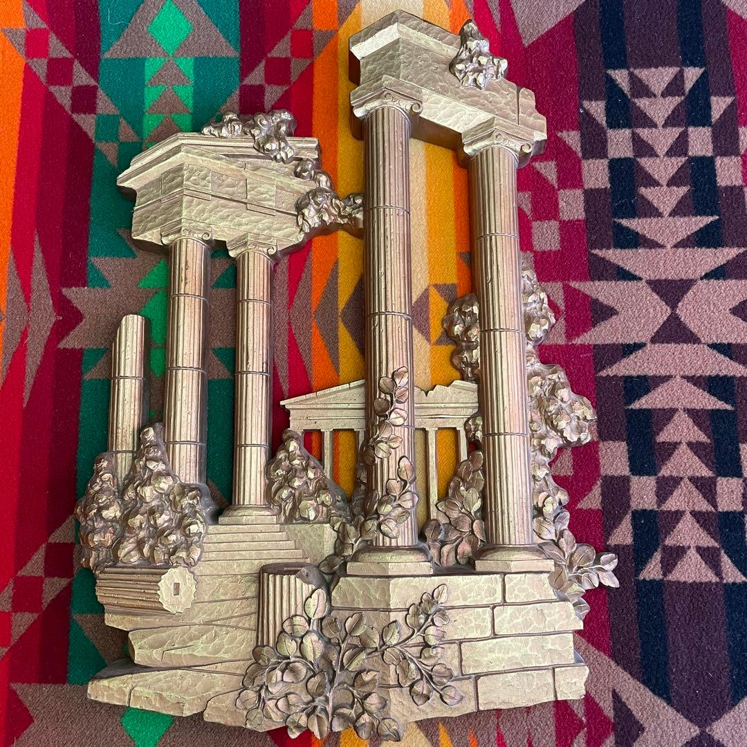 希少品！70s〜アメリカアンティーク　古代ギリシャ宮殿の壁掛けUSAヴィンテージ