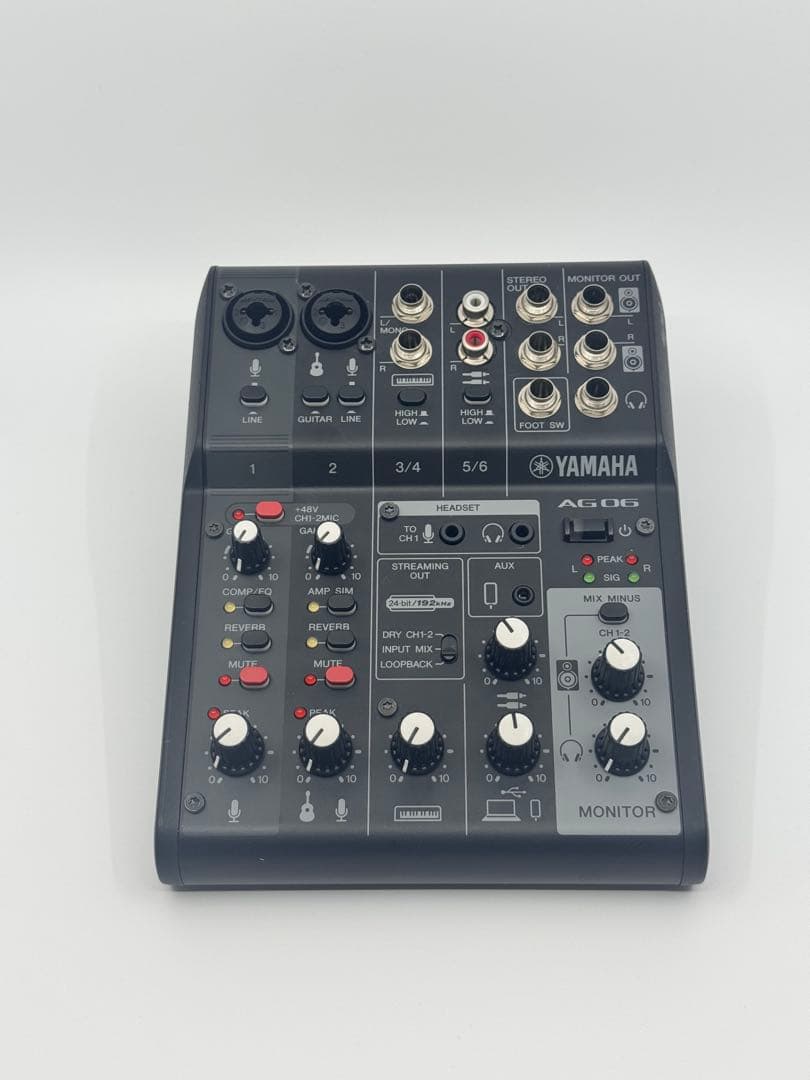 ヤマハ　オーディオインターフェース　AG06MK2 Amazon.com: Yamaha AG06MK2 Black 6-Channel Live Streaming Loopback