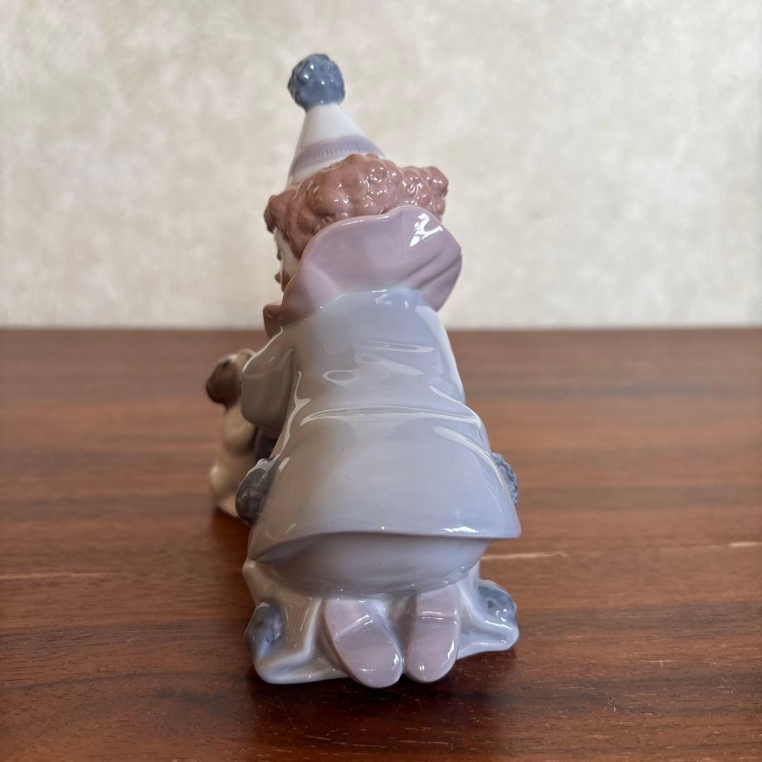 リヤドロ 陶磁器 ピエロと仔犬の置物2個セット 破損なし - メルカリ