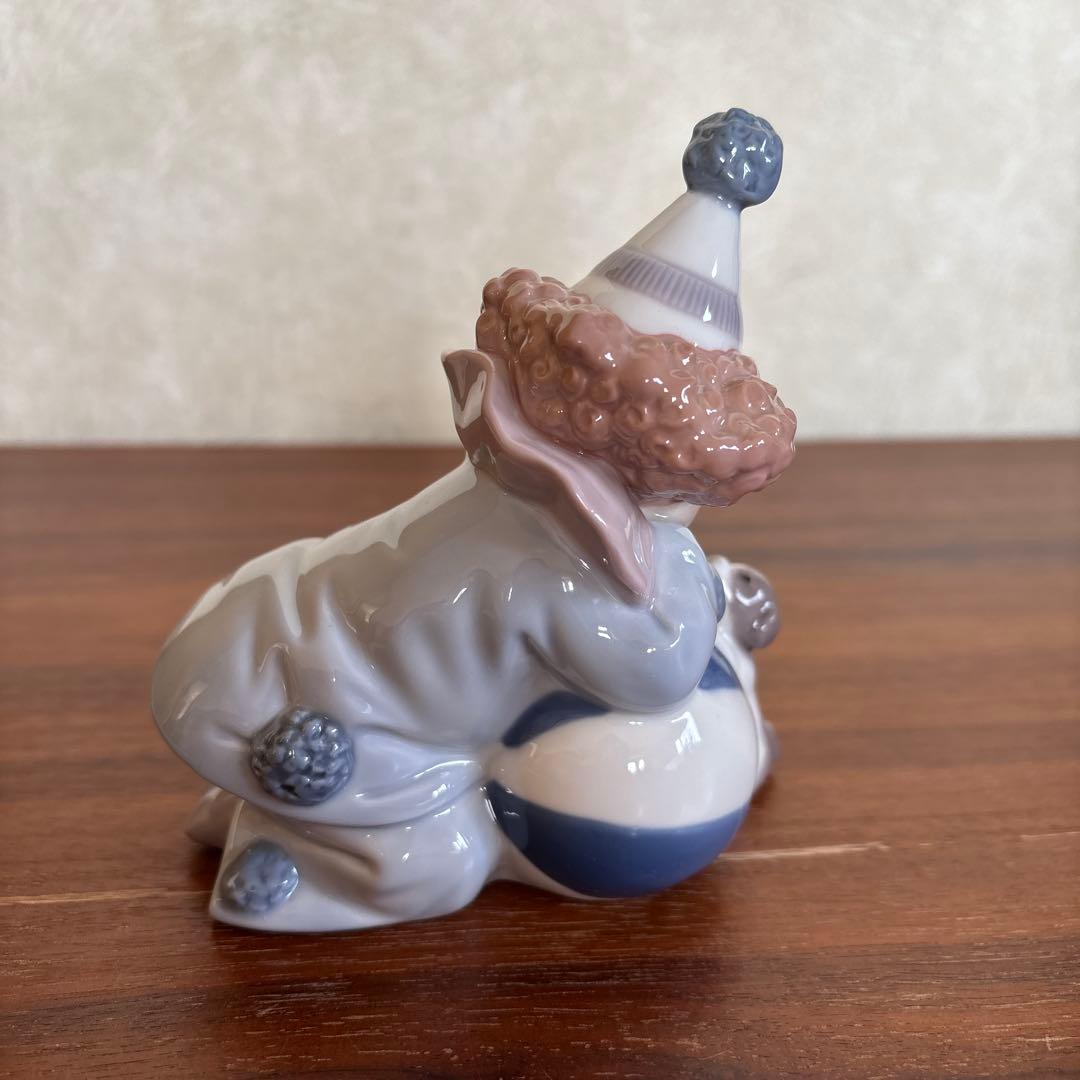 リヤドロ 陶磁器 ピエロと仔犬の置物2個セット 破損なし - メルカリ