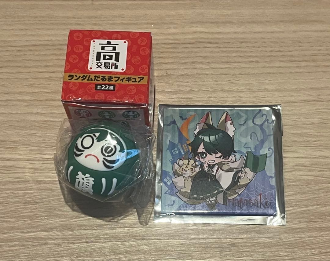 はたさこ　だるまフィギュア　缶マグネット