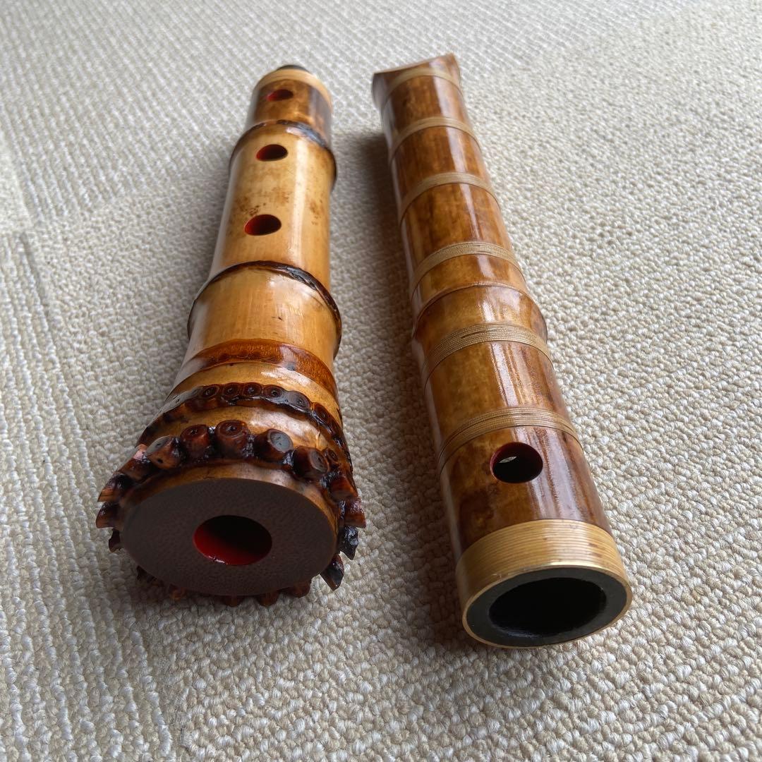 207⭐️ 尺八眞山銘 一尺六寸管 眞山銘三印 金中継ぎ 最高級品 - メルカリ