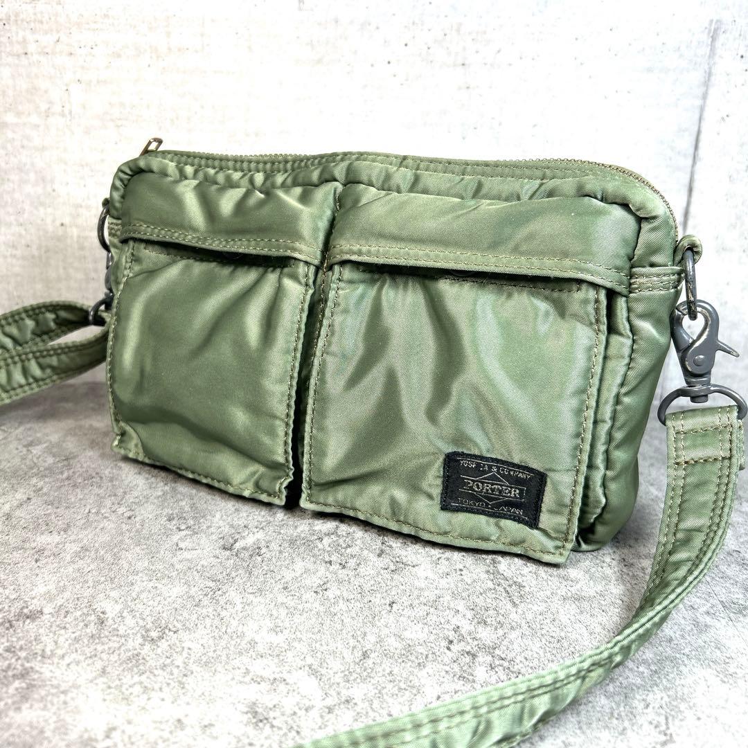 激レア【POTER】タンカー/ショルダーバッグ/クロスボディー/カーキ/廃盤品/