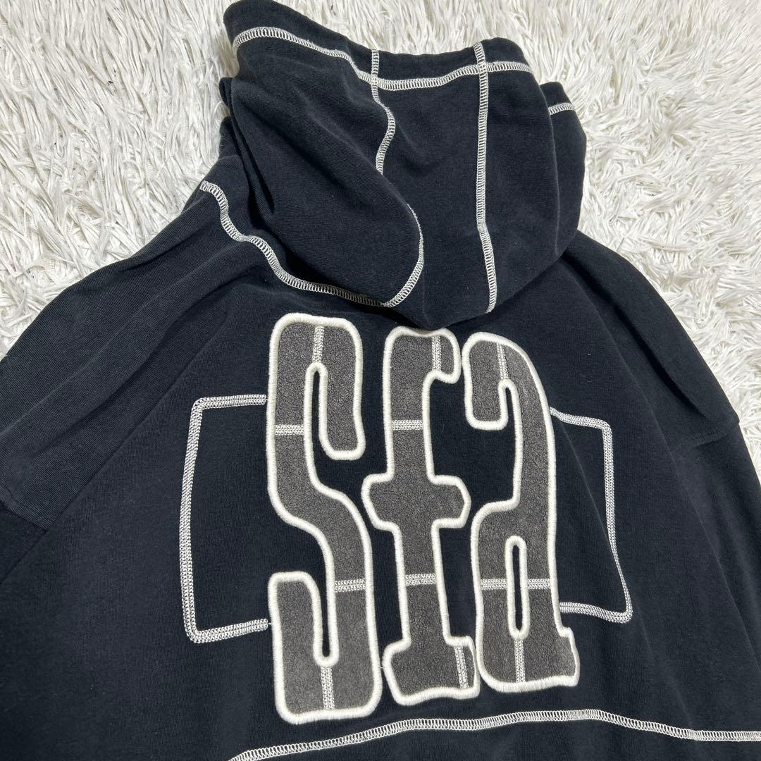 Santafe サンタフェ 刺繍 デカロゴ ジップパーカー Lサイズ - メルカリ