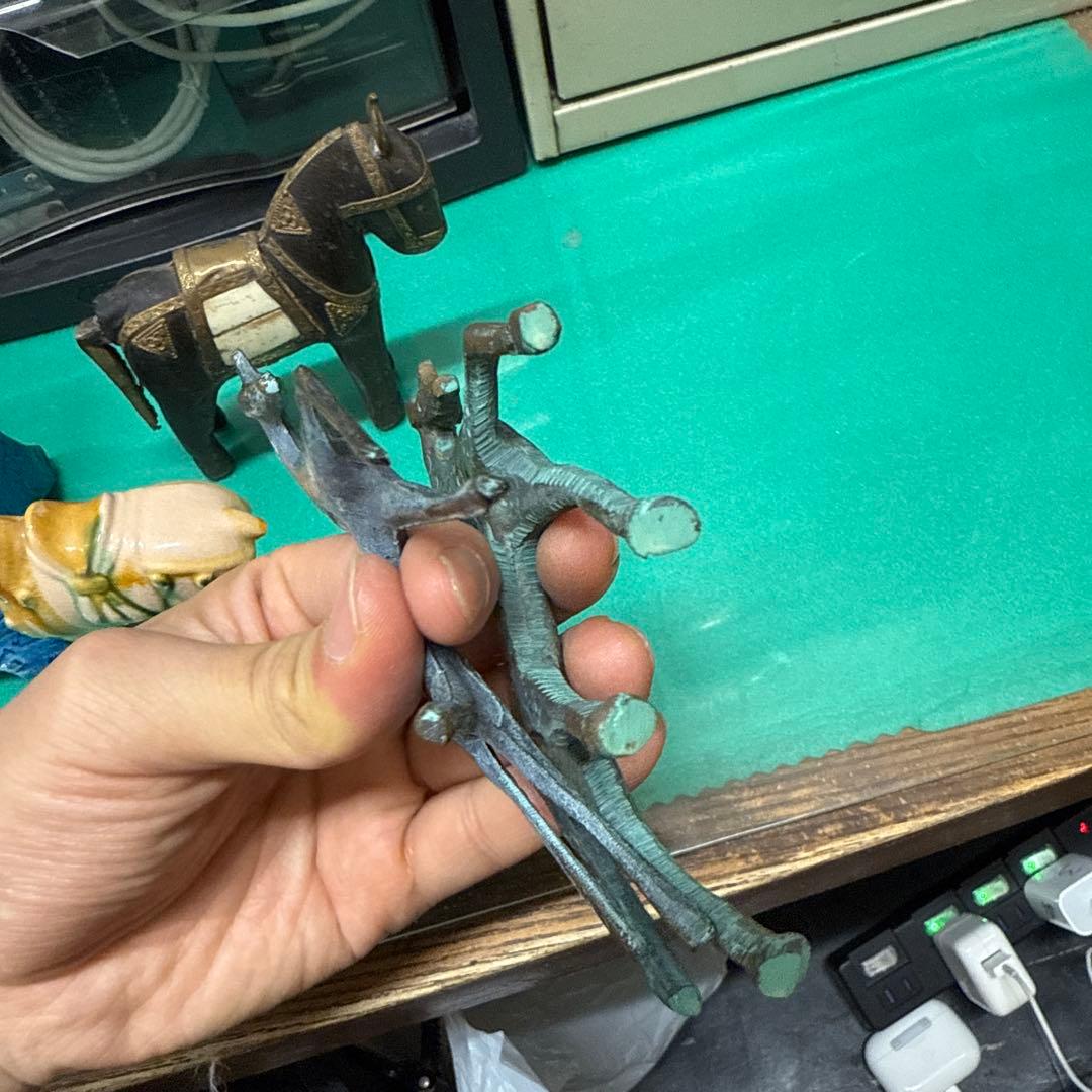 馬のオブジェ ヴィンテージ インテリア 木製 炻器 銅製 まとめ売り