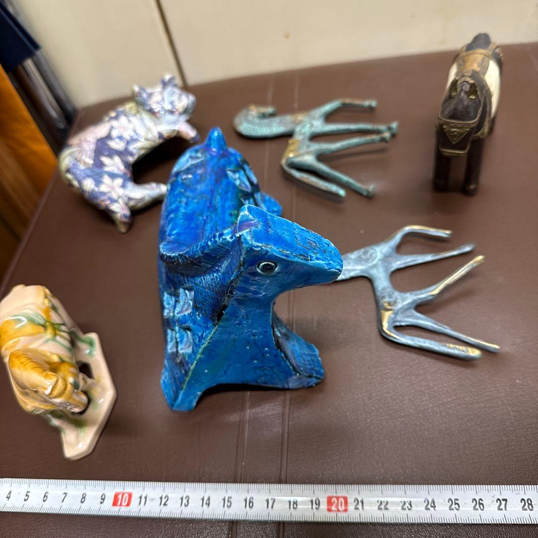 馬のオブジェ ヴィンテージ インテリア 木製 炻器 銅製 まとめ売り