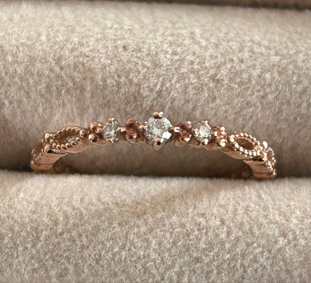 クミキョク　ダイヤモンド　リング　0.04ct