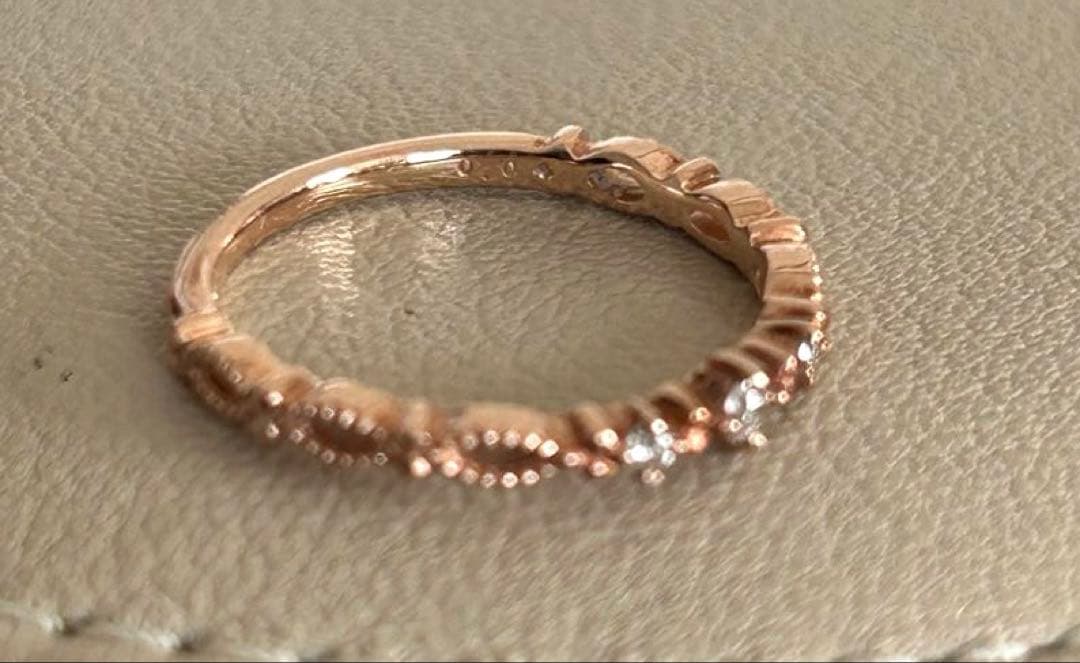 クミキョク　ダイヤモンド　リング　0.04ct